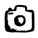 Handdrawn image of a camera